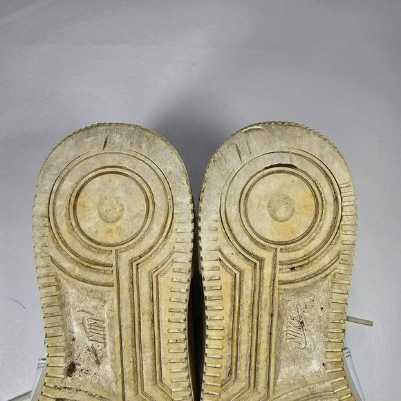 Nike Air Force One Shoes Sneakers Size 6.5Y / 8W White 314192-117 - Picture 10 of 12